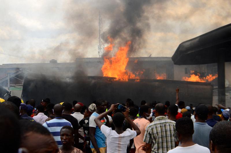 Nigeria fuel tanker explosion kills almost 100 Nigeria fuel tanker explosion kills almost 100