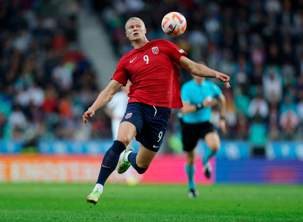 Norway’s Haaland to miss Euro qualifiers over groin injury