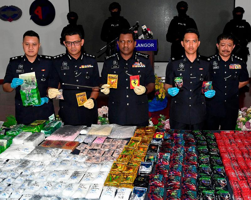 Polis Selangor rampas dadah bernilai lebih RM4 juta