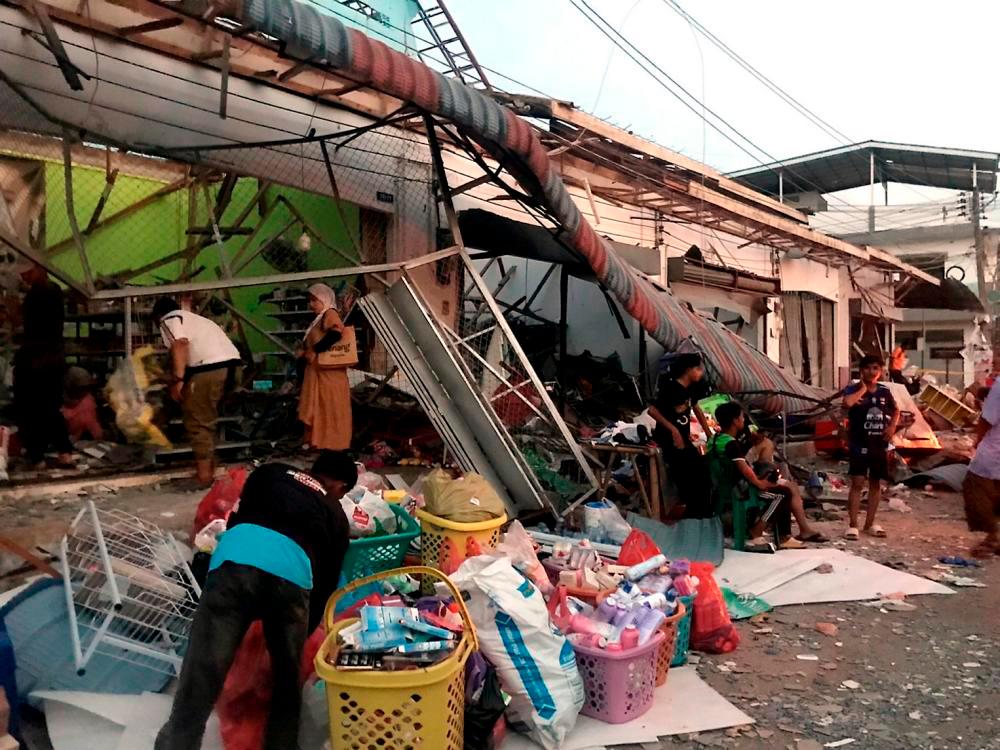 Sheer force of Mundok warehouse blast damages homes on M’sian border Sheer force of Mundok warehouse blast damages homes on M’sian border