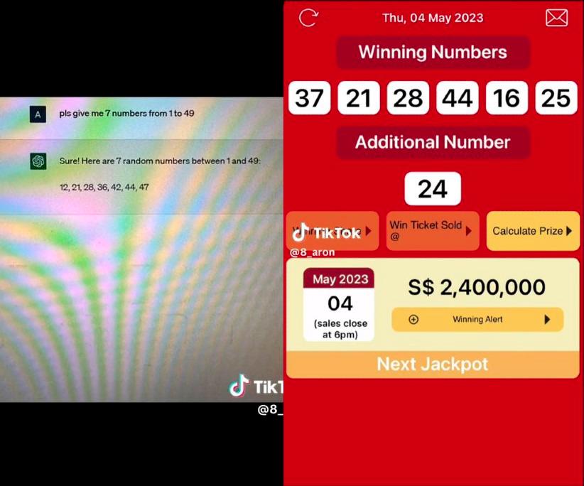 Singaporean man wins lottery using ChatGPT Singaporean man wins lottery using ChatGPT