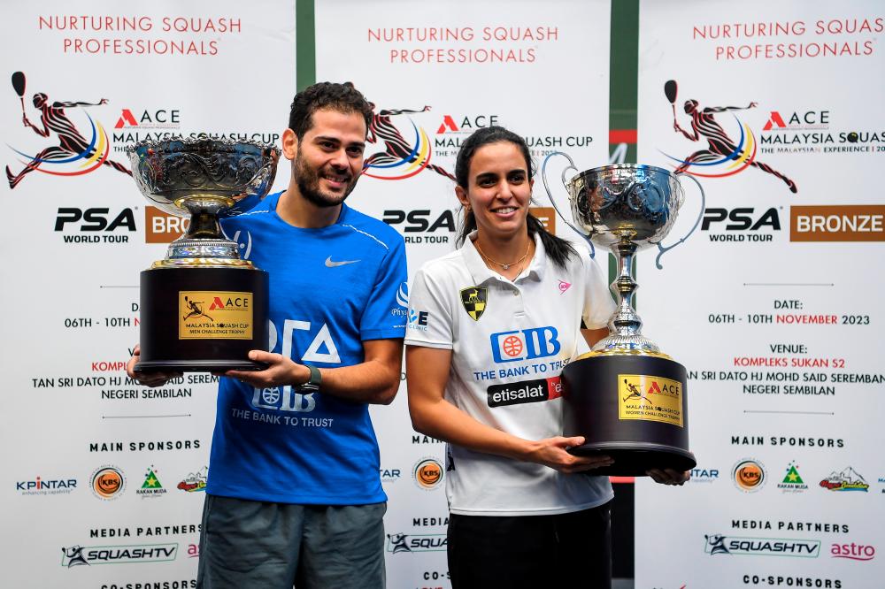 Skuasy: Karim, Nour juara Piala ACE Malaysia 2023 Skuasy: Karim, Nour juara Piala ACE Malaysia 2023