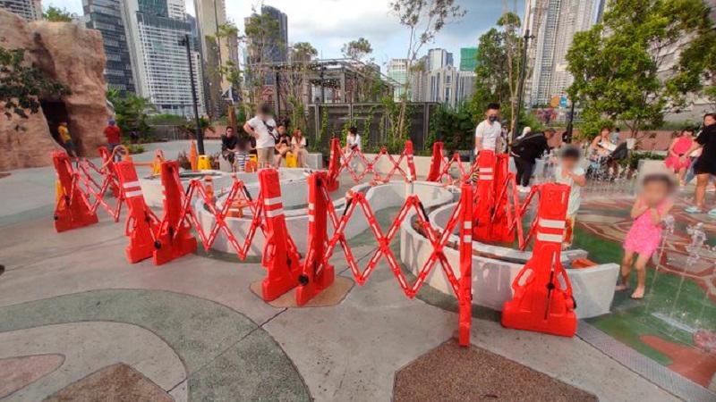 The Exchange TRX water interactive sensory area closed due to damages The Exchange TRX water interactive sensory area closed due to damages