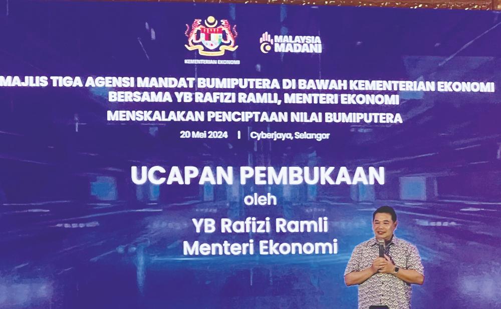 Three Bumiputera agencies realigned under Economy Ministry to boost their participation