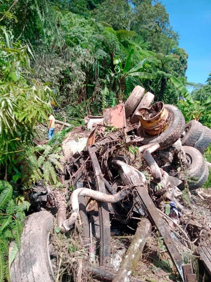 Three Orang Asli killed after cement lorry plunges into ravine Three Orang Asli killed after cement lorry plunges into ravine