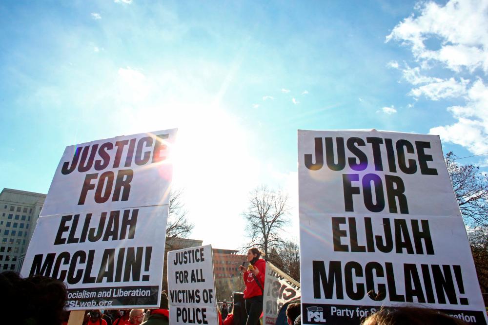 Trial begins for Colorado officers charged in black man’s death
