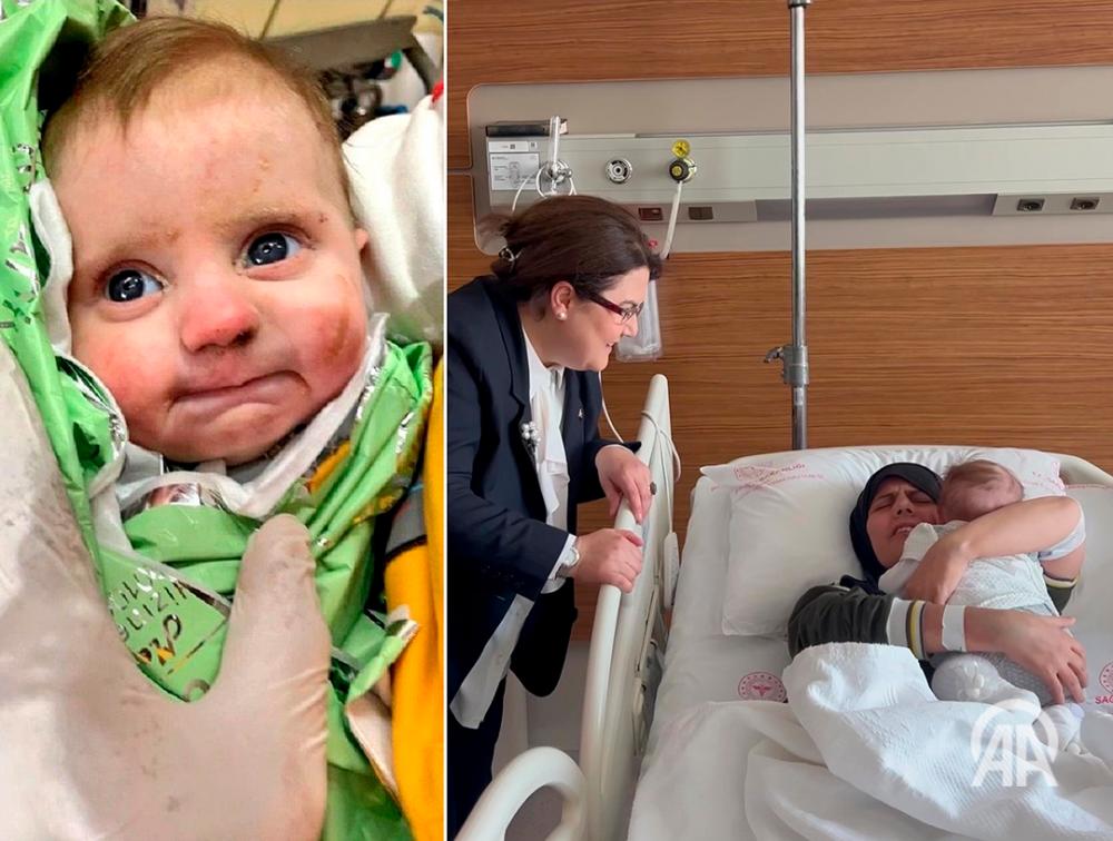 Turkiye earthquake survivor baby reunited with mother after 54 days