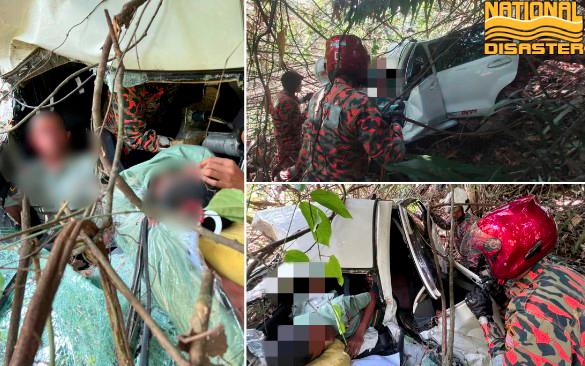 Two military personnel injured as car plunges into ravine near Tapah Two military personnel injured as car plunges into ravine near Tapah