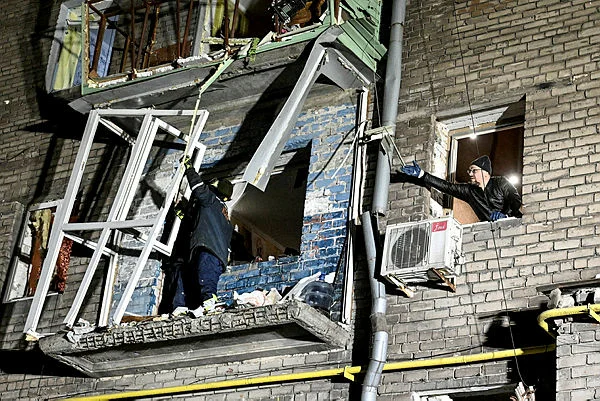 UKRAINE-CRISIS-ATTACK-ZAPORIZHZHIA Drones dominate Ukraine battlefield four years into fighting