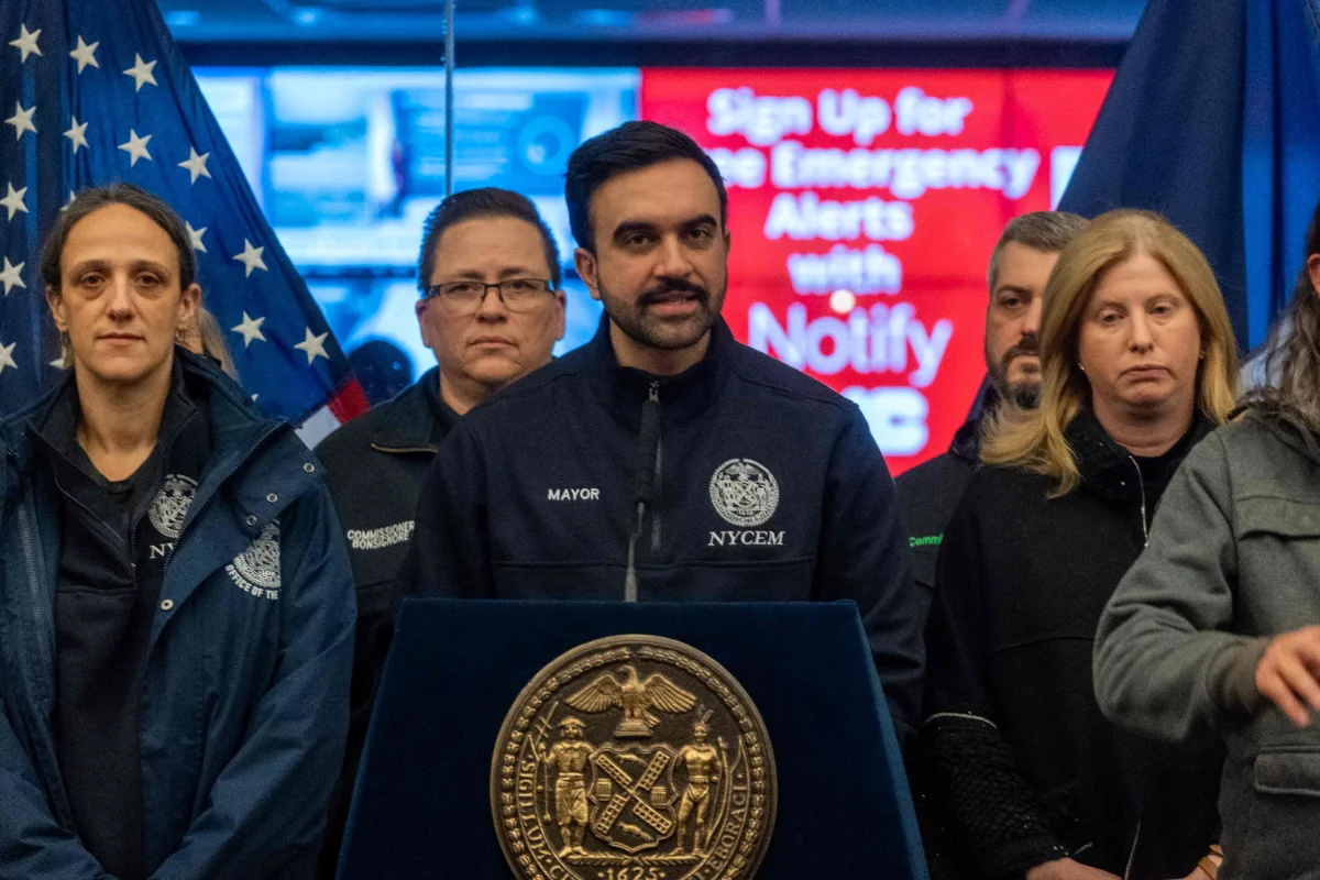 US-NYC-MAYOR-MAMDANI-HOLDS-NEWS-CONFERENCE-BRIEFING-ON-MASSIVE-I-192556