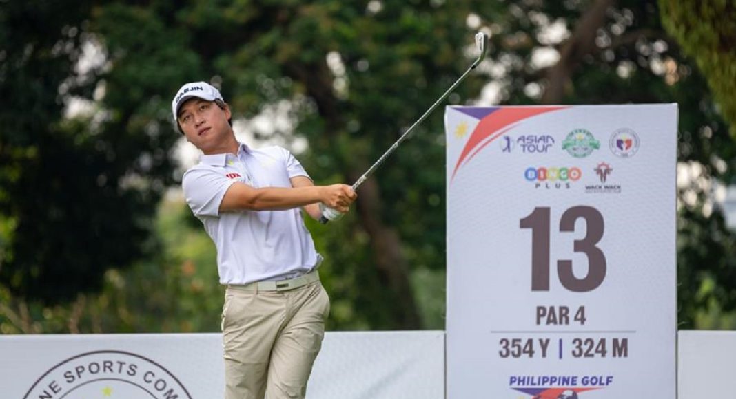 Wang Leads Four-Way Tie at Philippine Golf Championship