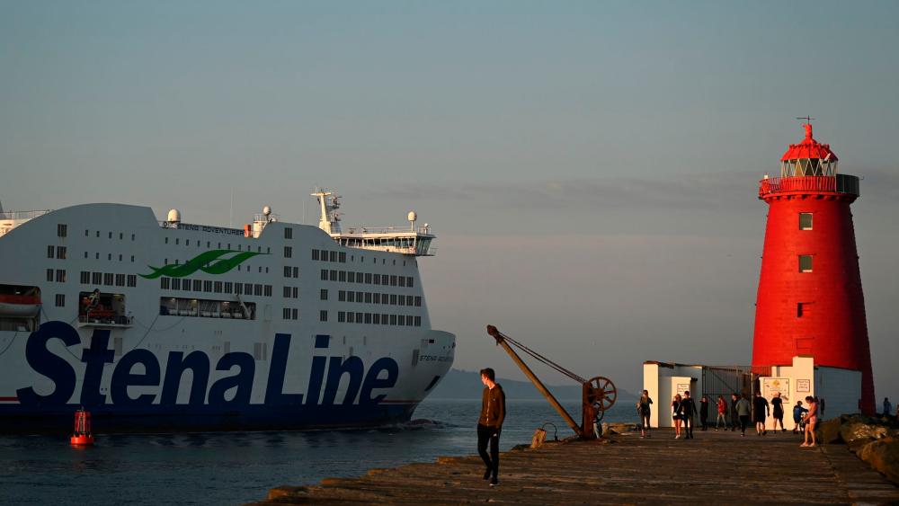 Woman and child rescued after falling off ferry in Baltic Sea