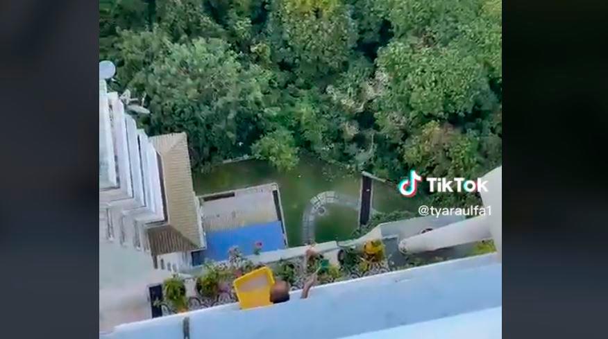Woman caught neighbour on video throwing cat poop from apartment balcony 