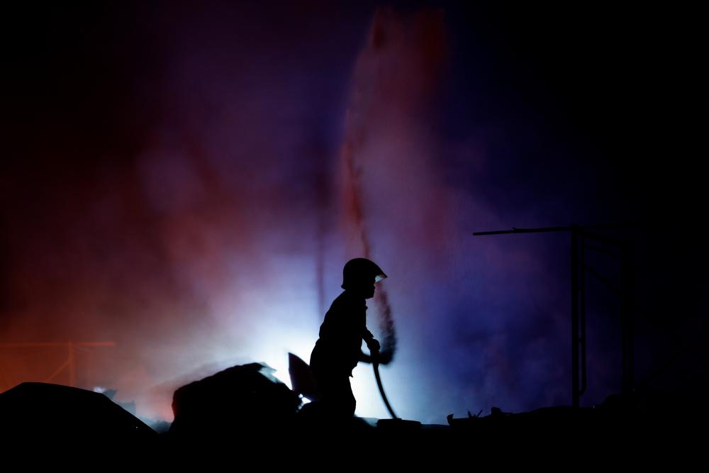 Workers’ dormitory destroyed by fire leaving 100 foreign workers homeless Workers’ dormitory destroyed by fire leaving 100 foreign workers homeless