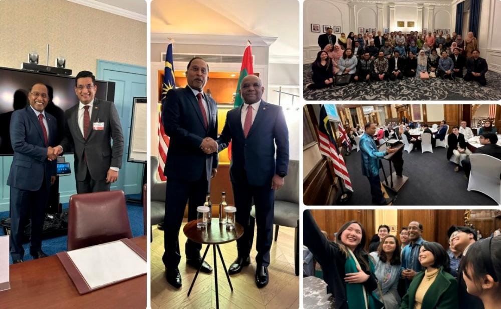 Zambry meets Foreign Ministers of Sri Lanka, Maldives in London