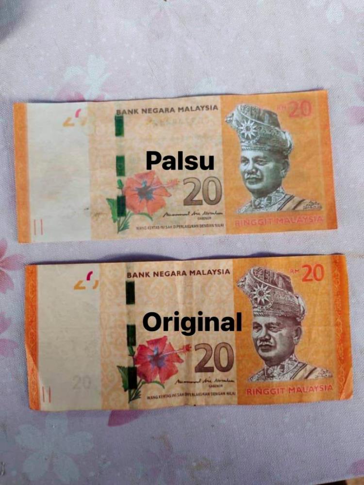 14 Pasar Tamu Sibu Jaya traders lodge police report over RM20 fake notes