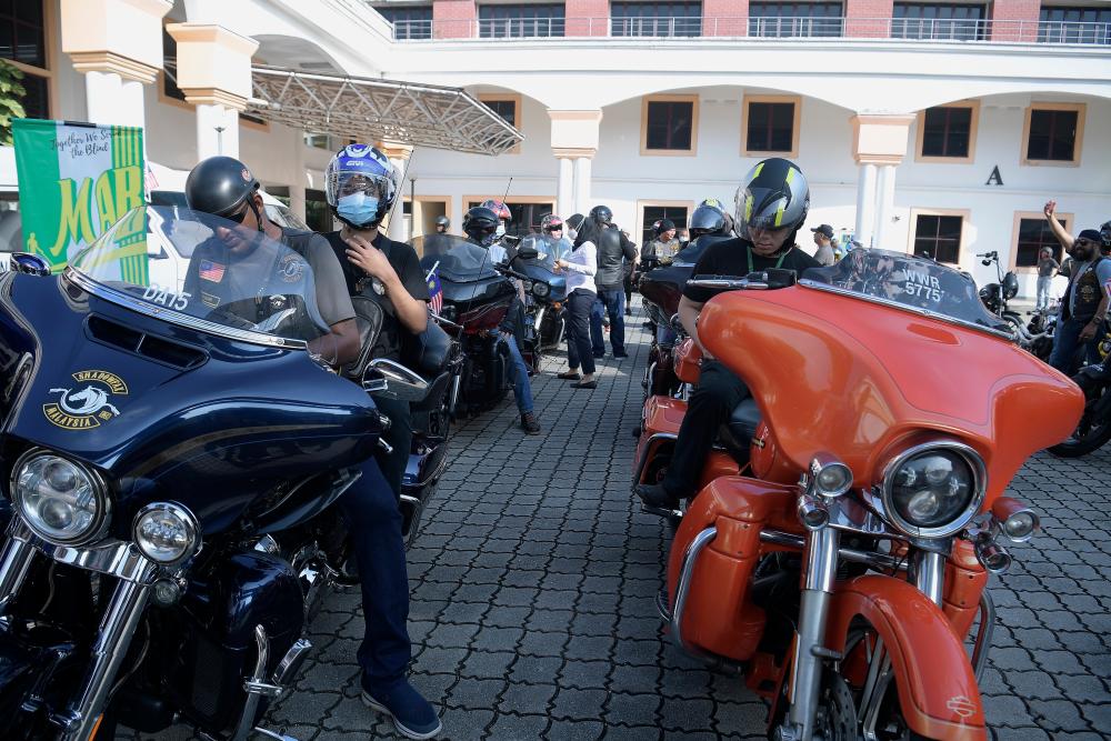 A National Day Harley ride to remember for MAB visually impaired trainees