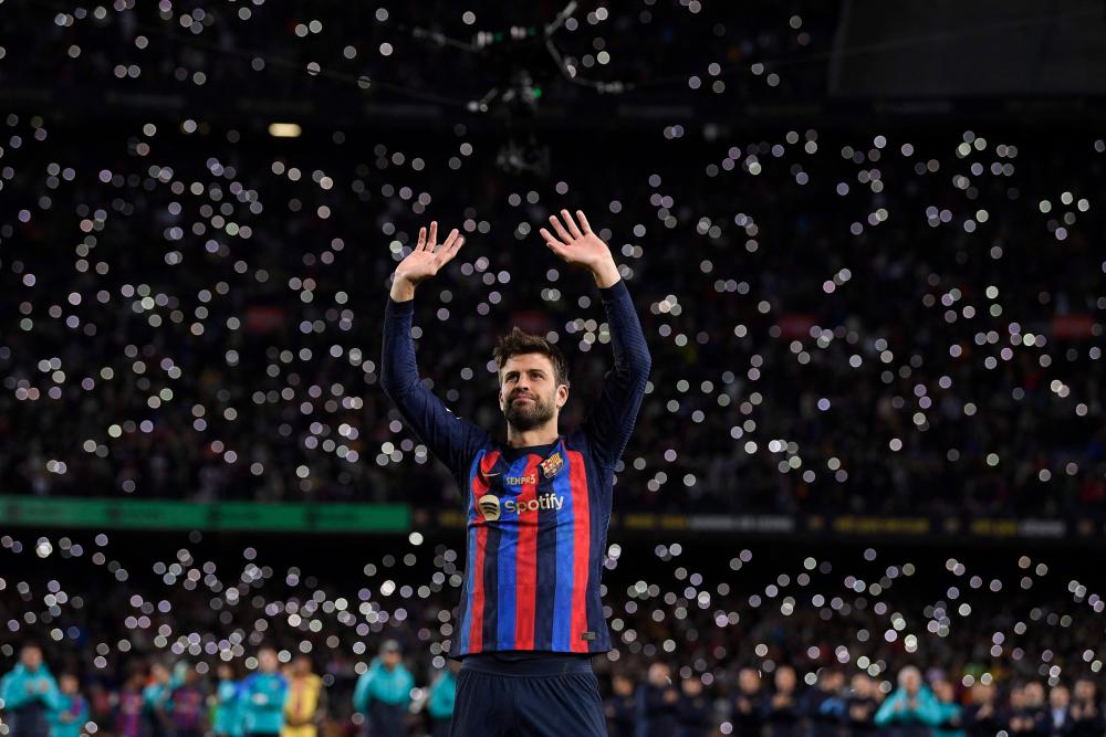 Barcelona bid farewell to emotional Pique with Almeria win Barcelona bid farewell to emotional Pique with Almeria win