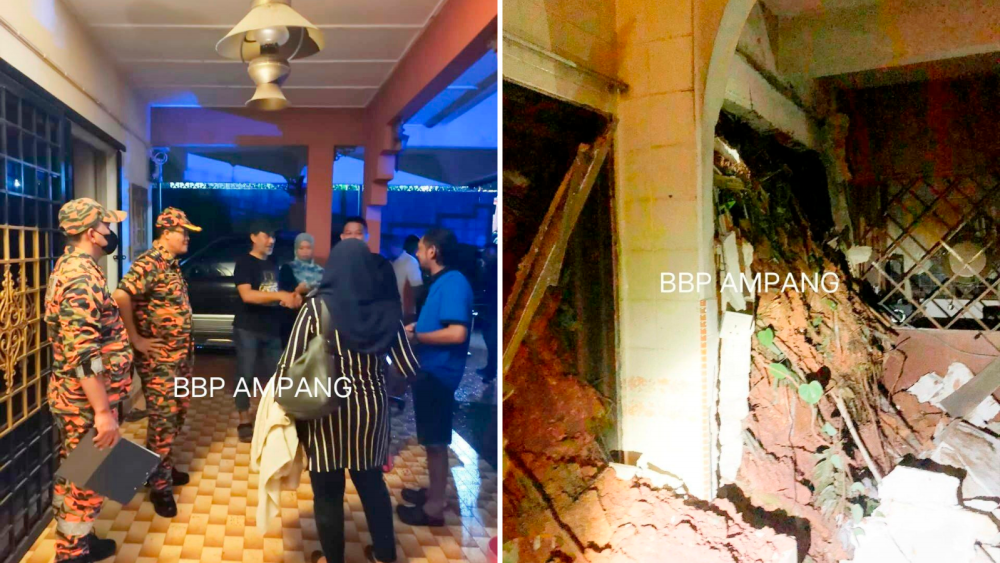 Close shave for family of three as backwall of bungalow caves in (Updated)