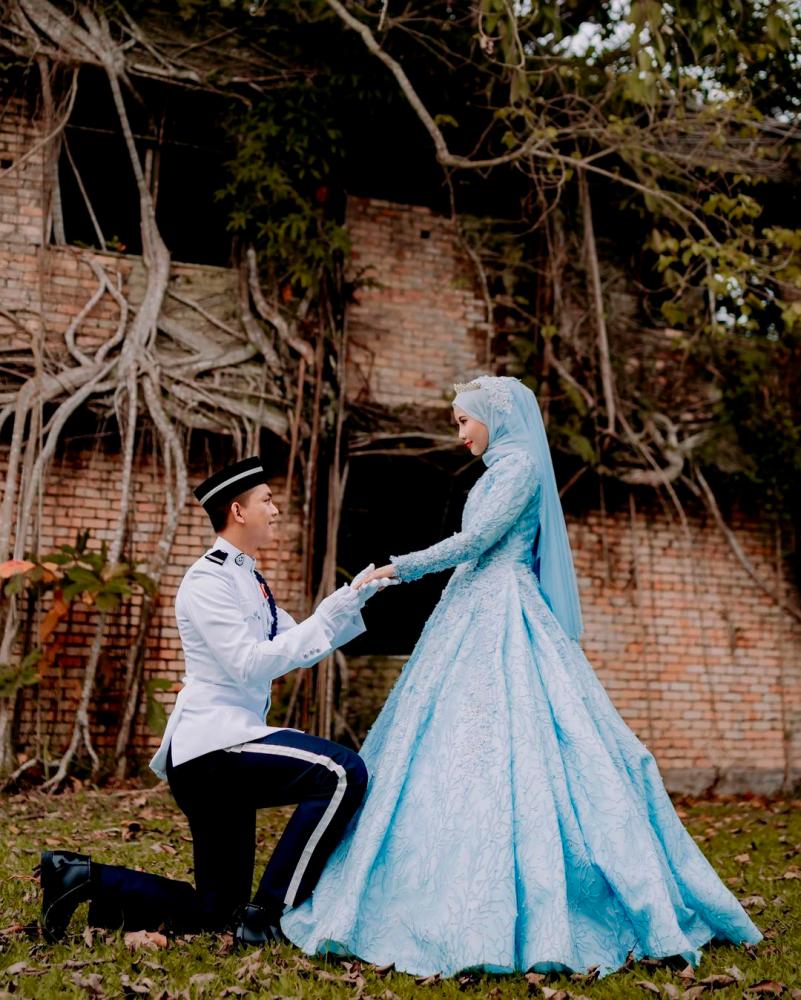 Couple goes viral for wedding shoot in abandoned building Couple goes viral for wedding shoot in abandoned building