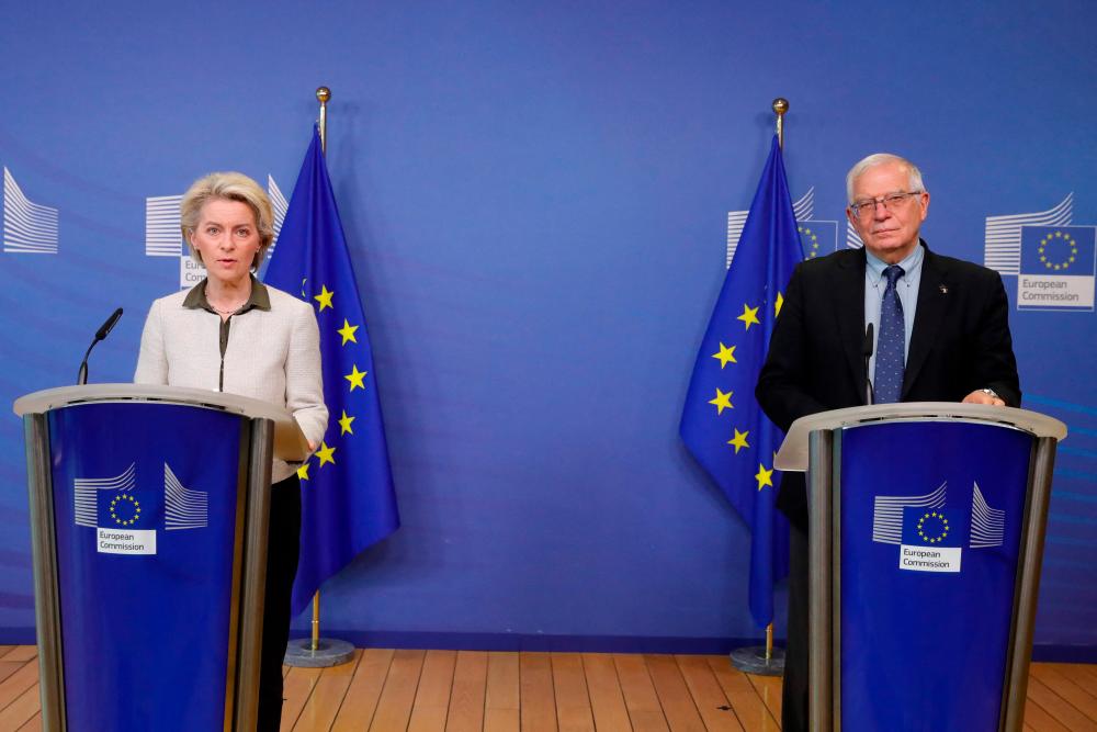 EU closes airspace to Russian planes, will supply arms to Ukraine EU closes airspace to Russian planes, will supply arms to Ukraine