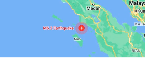 Earthquake of magnitude 6 strikes Northern Sumatra Earthquake of magnitude 6 strikes Northern Sumatra
