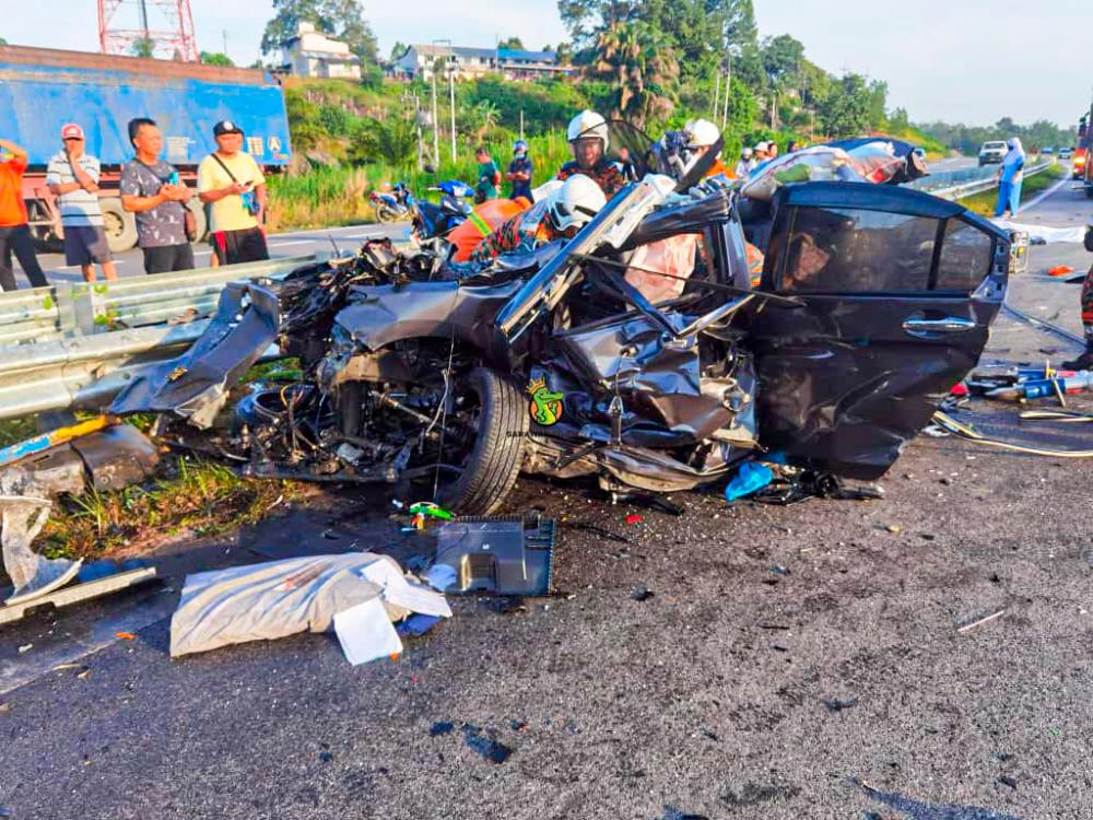 Family of four killed in crash with trailer