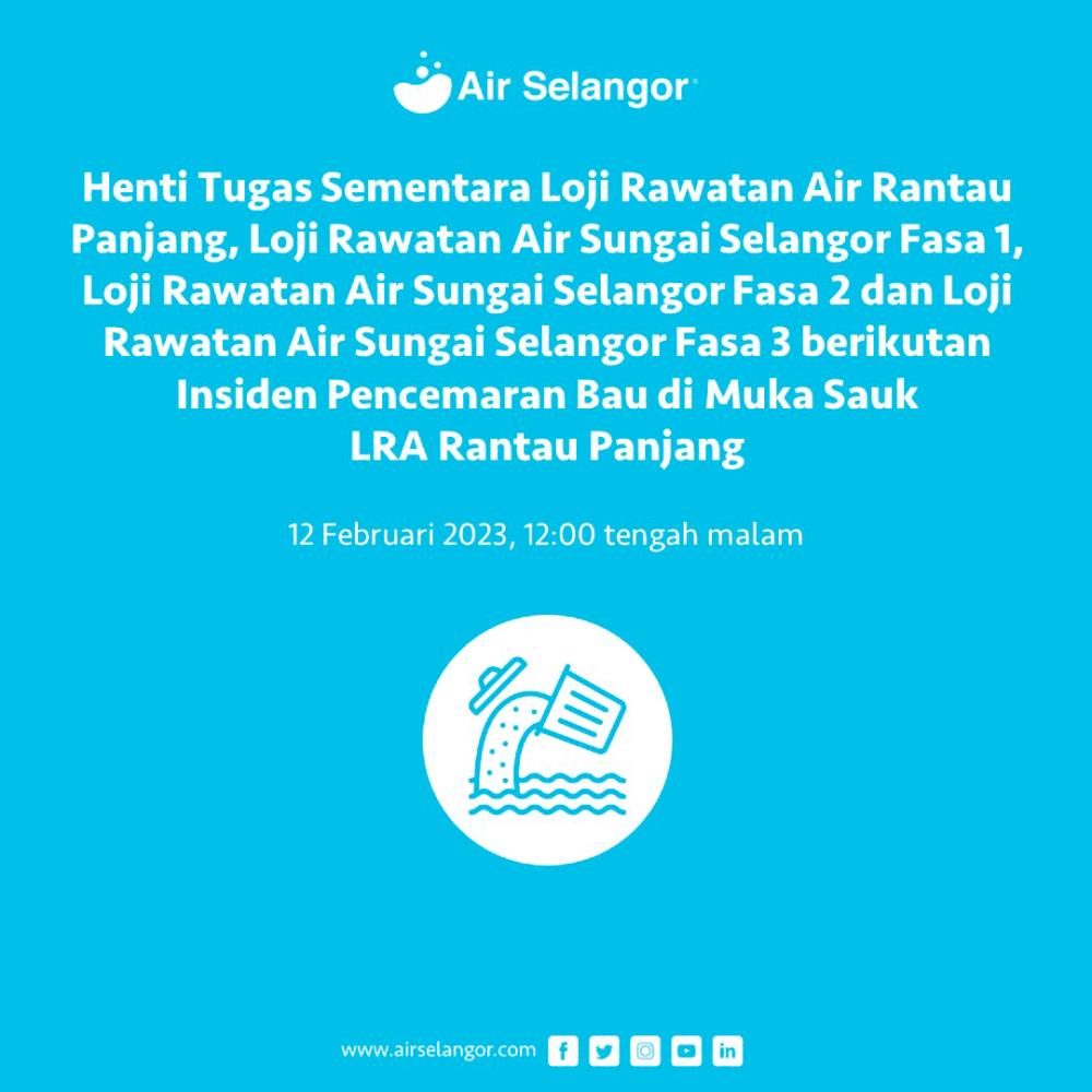 Four Water Treatment Plants in S’gor resume operations after odour pollution incident