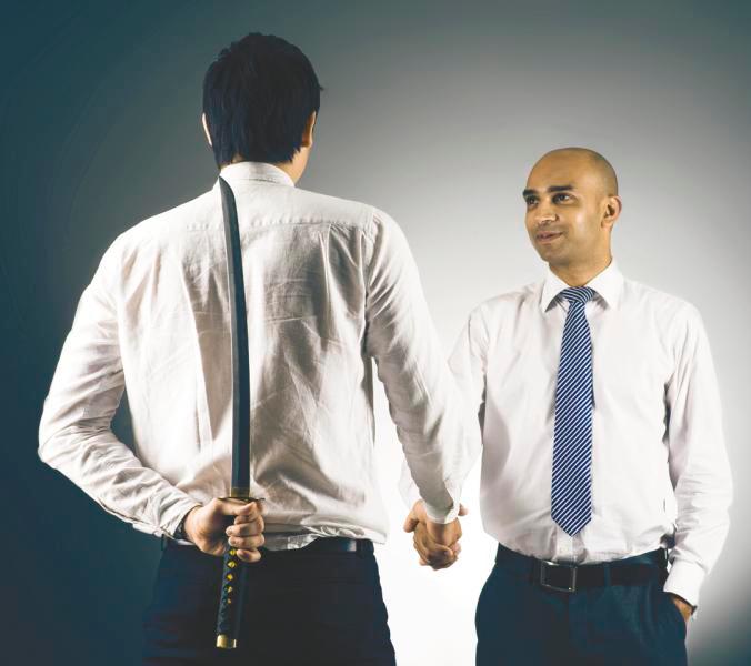 How to deal with workplace backstabbers