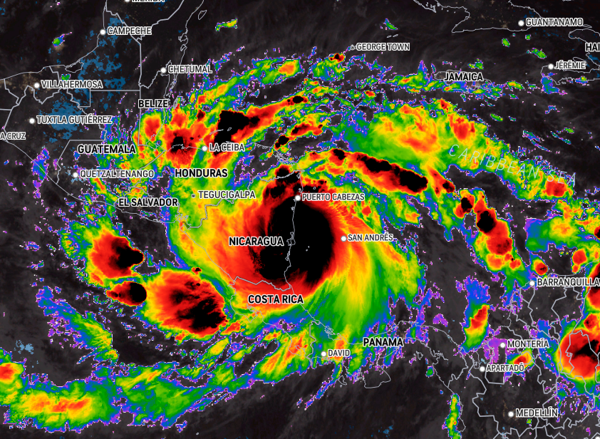 Hurricane Julia makes landfall on Nicaraguan coast