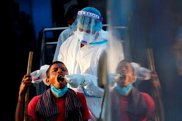 India reports six-month high of Covid-19 daily infections amid new curbs India reports six-month high of Covid-19 daily infections amid new curbs