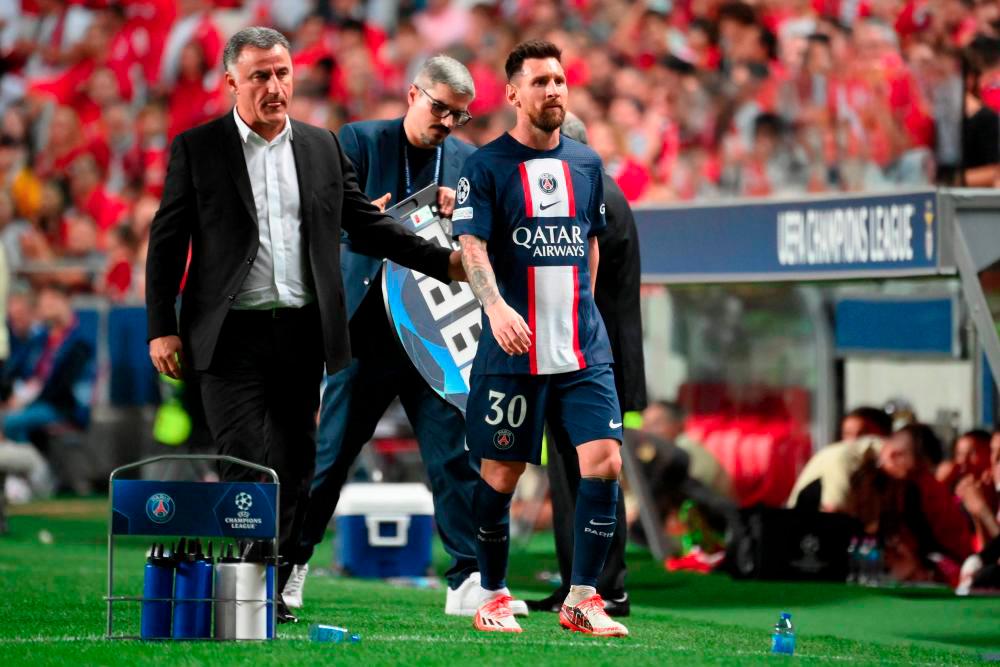 Injured Messi ruled out of PSG’s match against Benfica