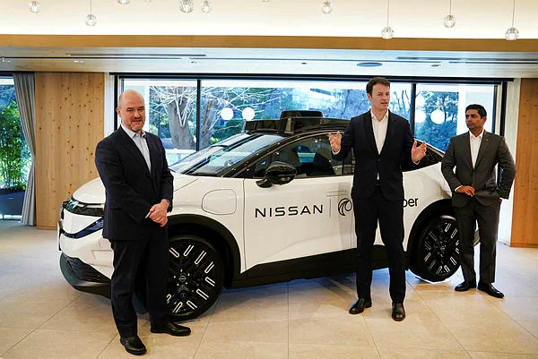 JAPAN-AUTOMOBILE-BUSINESS Uber plans Tokyo robotaxi trial with Nissan and Britain's Wayve