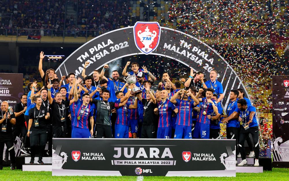JDT juara Piala Malaysia, cipta rekod kejayaan treble julung kali
