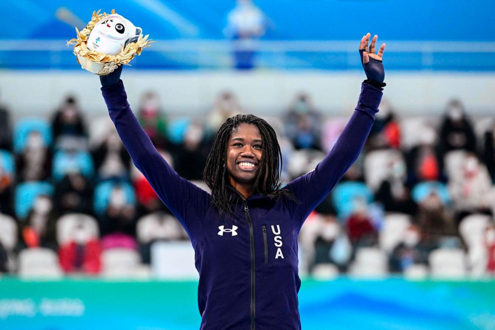 Jackson becomes 1st black woman to win individual Winter Olympic gold Jackson becomes 1st black woman to win individual Winter Olympic gold