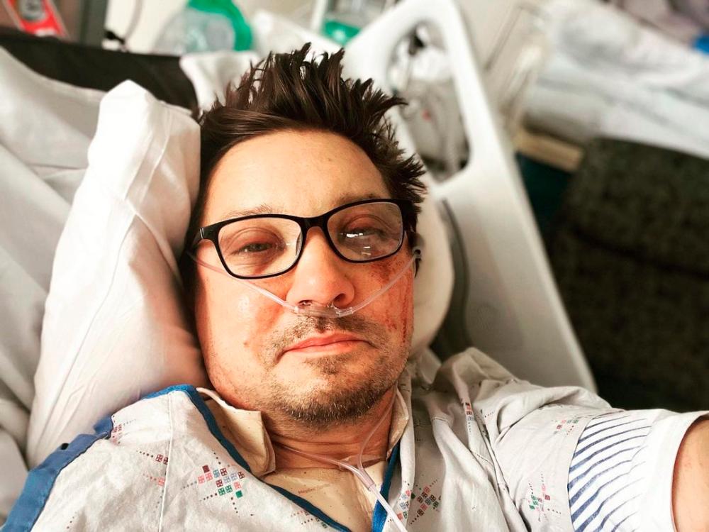 Jeremy Renner back home after snowplough accident Jeremy Renner back home after snowplough accident