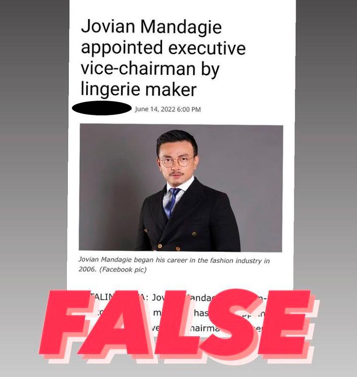 Jovian Mandagie seeking legal advice to act against  Caely Holdings
