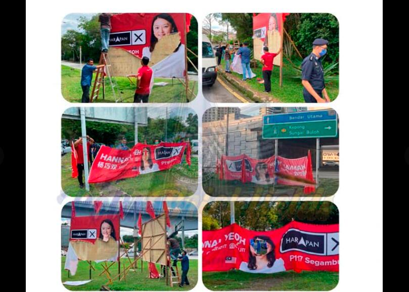 KL police investigating vandalism of Hannah Yeoh’s banner