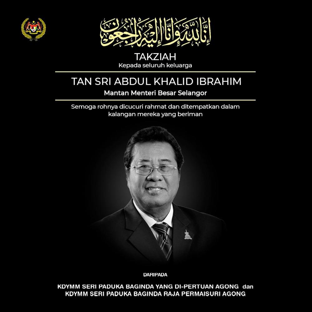 King, Queen convey condolences to family of Khalid Ibrahim