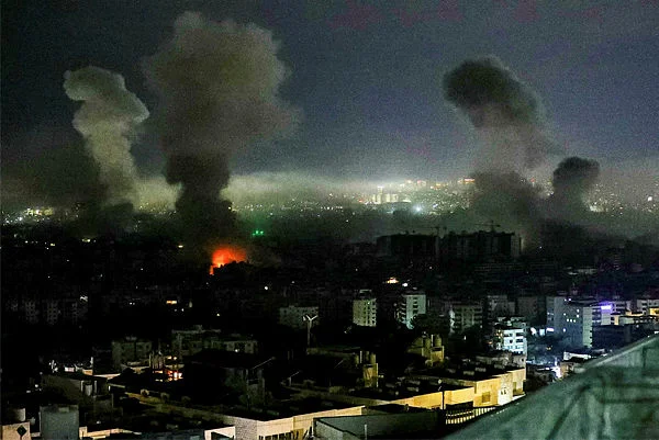 LEBANON-ISRAEL-IRAN-US-WAR Lebanon says 7 killed in Israeli strike on central Beirut