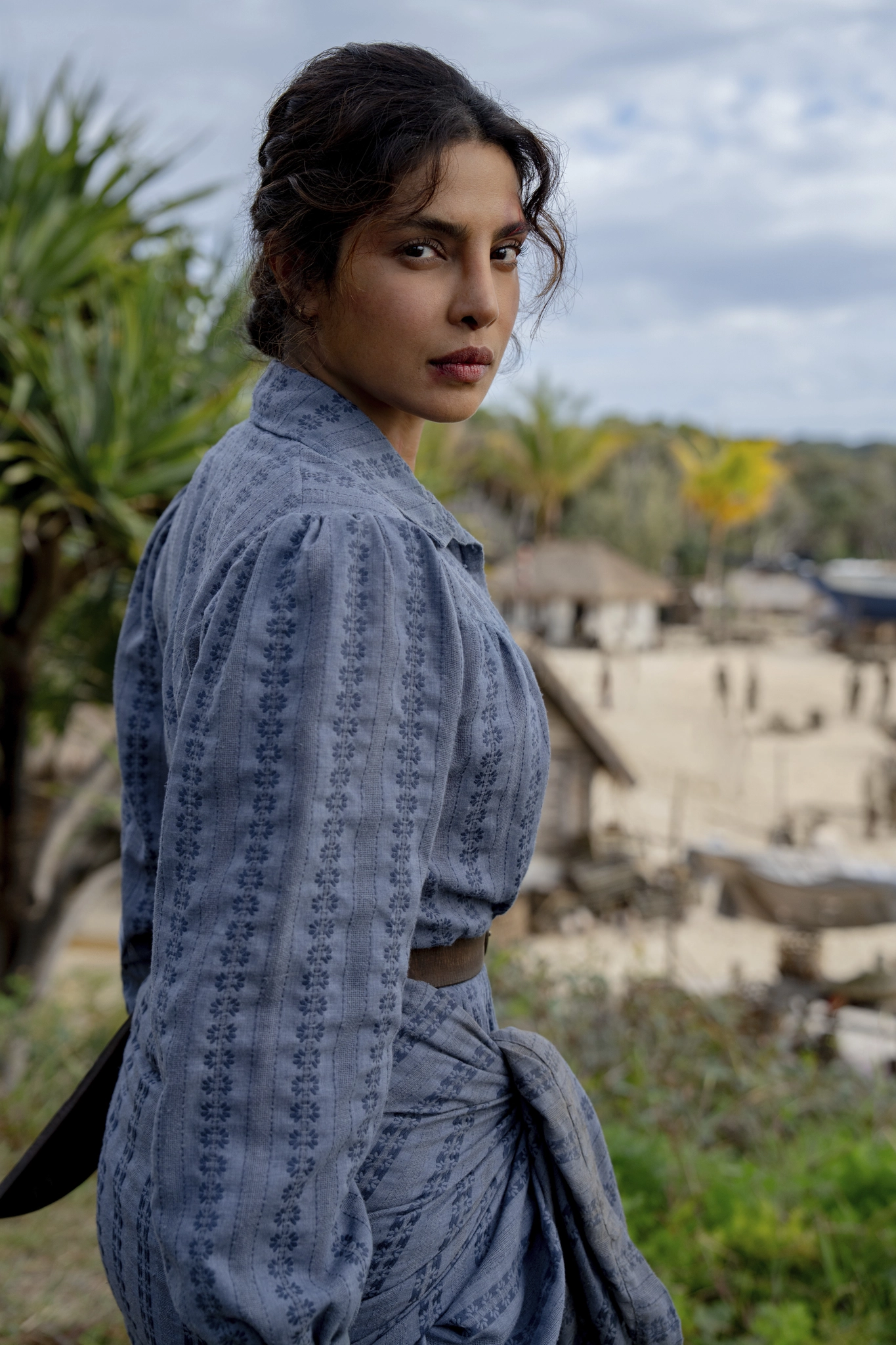 Priyanka Chopra Jonas in character in The Bluff Priyanka Chopra being in character on set.