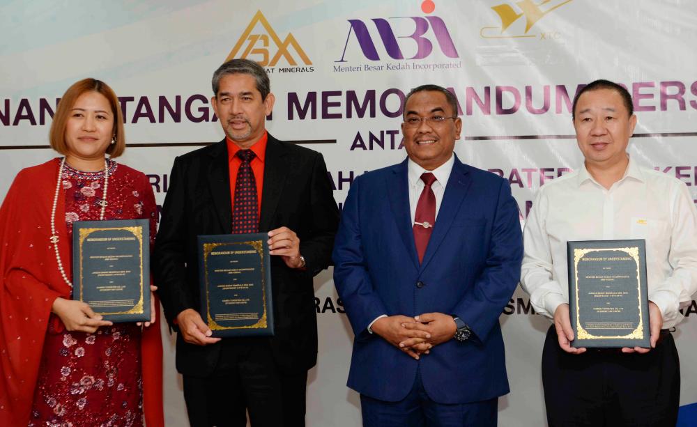 MBI Kedah meterai MoU untuk industri perlombongan REE di Kedah MBI Kedah meterai MoU untuk industri perlombongan REE di Kedah