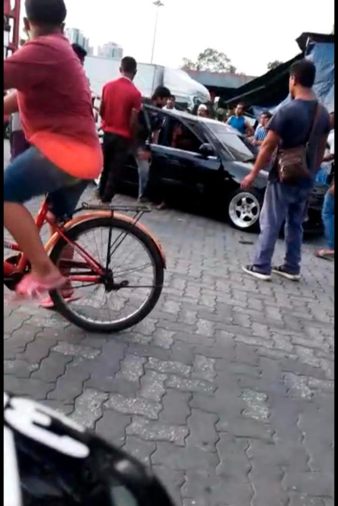 Man badly beaten, hospitalised after car grazes against child