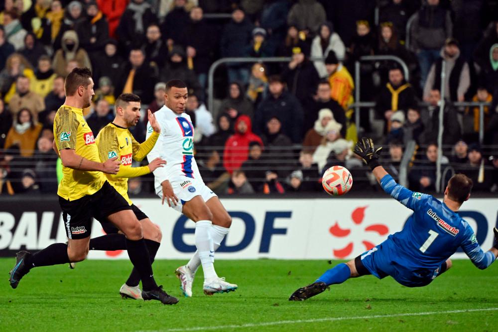 Mbappe scores five in PSG French Cup rout of amateur minnows