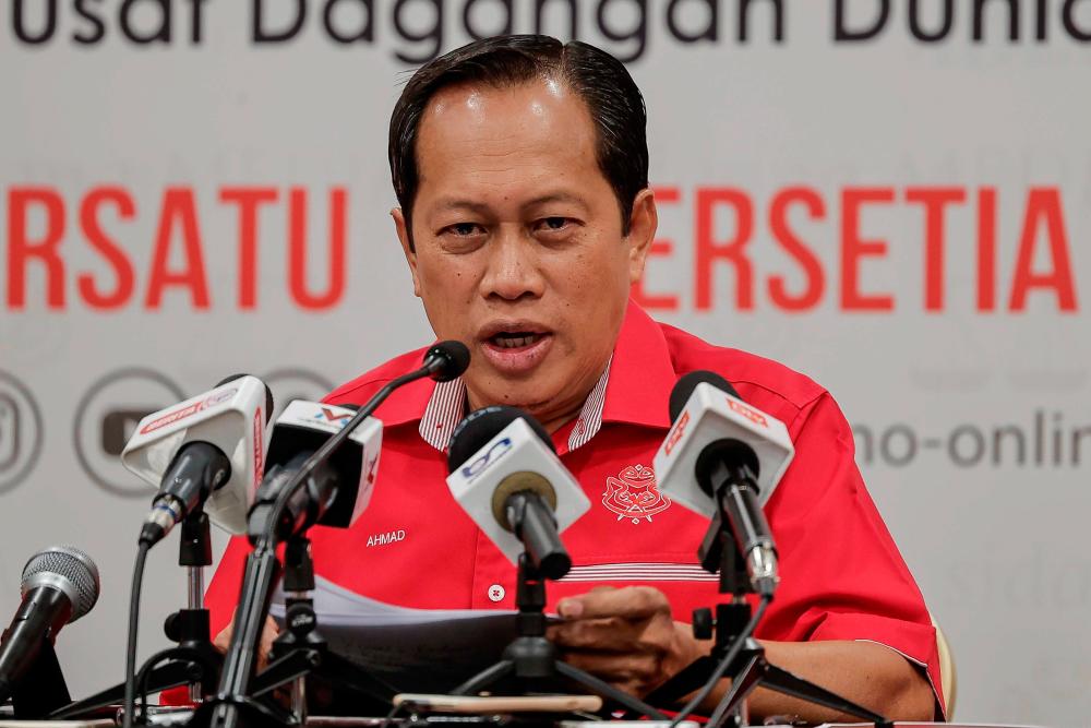 Monthly Umno MT meeting on Thursday to discuss party election: Ahmad Maslan Monthly Umno MT meeting on Thursday to discuss party election: Ahmad Maslan