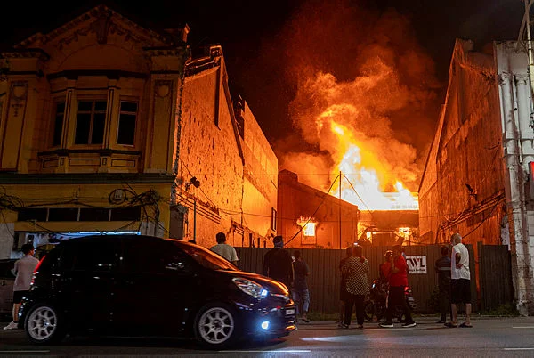 refighters battle massive blaze through Aidilfitri in Kota Tinggi
