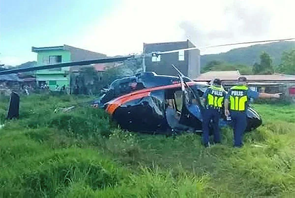 PHILIPPINES-ACCIDENT Malaysian killed, another injured in Philippines helicopter crash