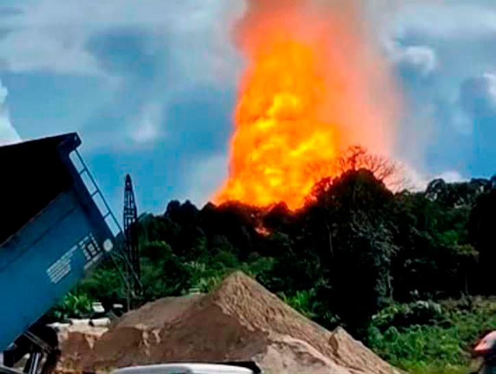 Paip gas terbakar di Lawas: JKR beri kerjasama bantu siasatan 