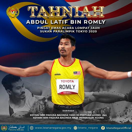 Pencapaian Abdul Latif bukti Malaysia mampu lahirkan atlet bertaraf antarabangsa, titah Agong, Permaisuri
