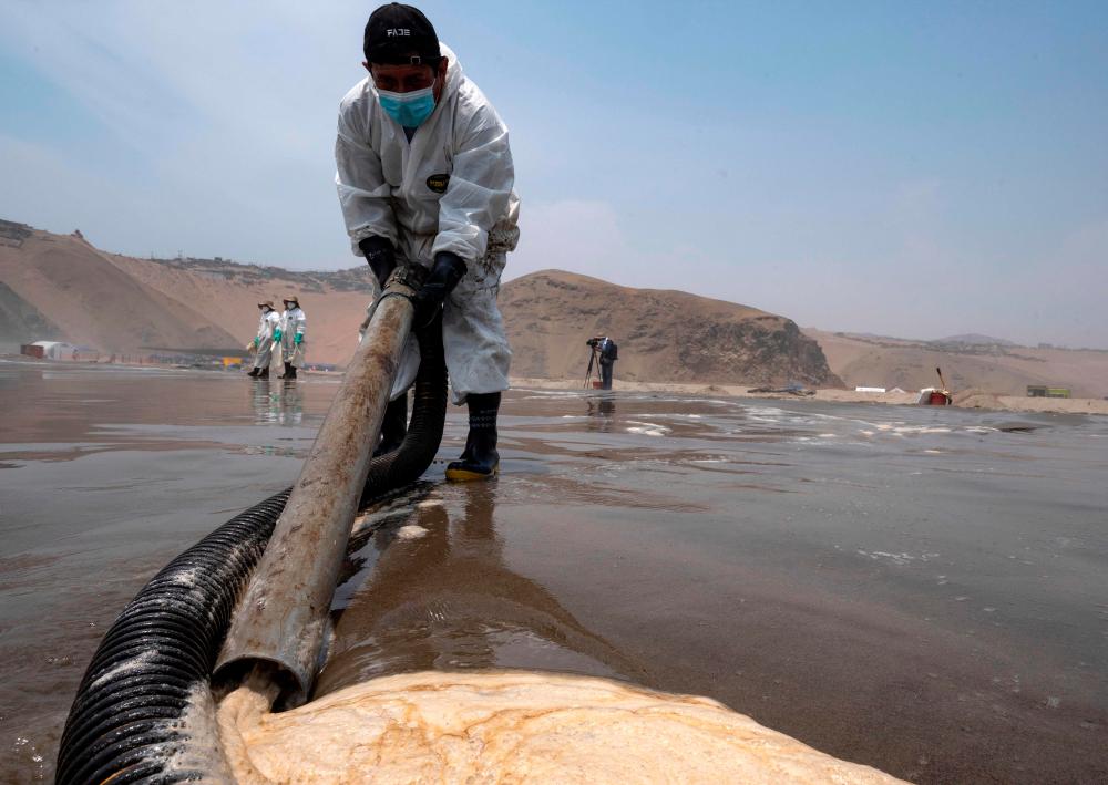 Peru govt and Repsol revise estimated size of oil spill to over 10,000 barrels